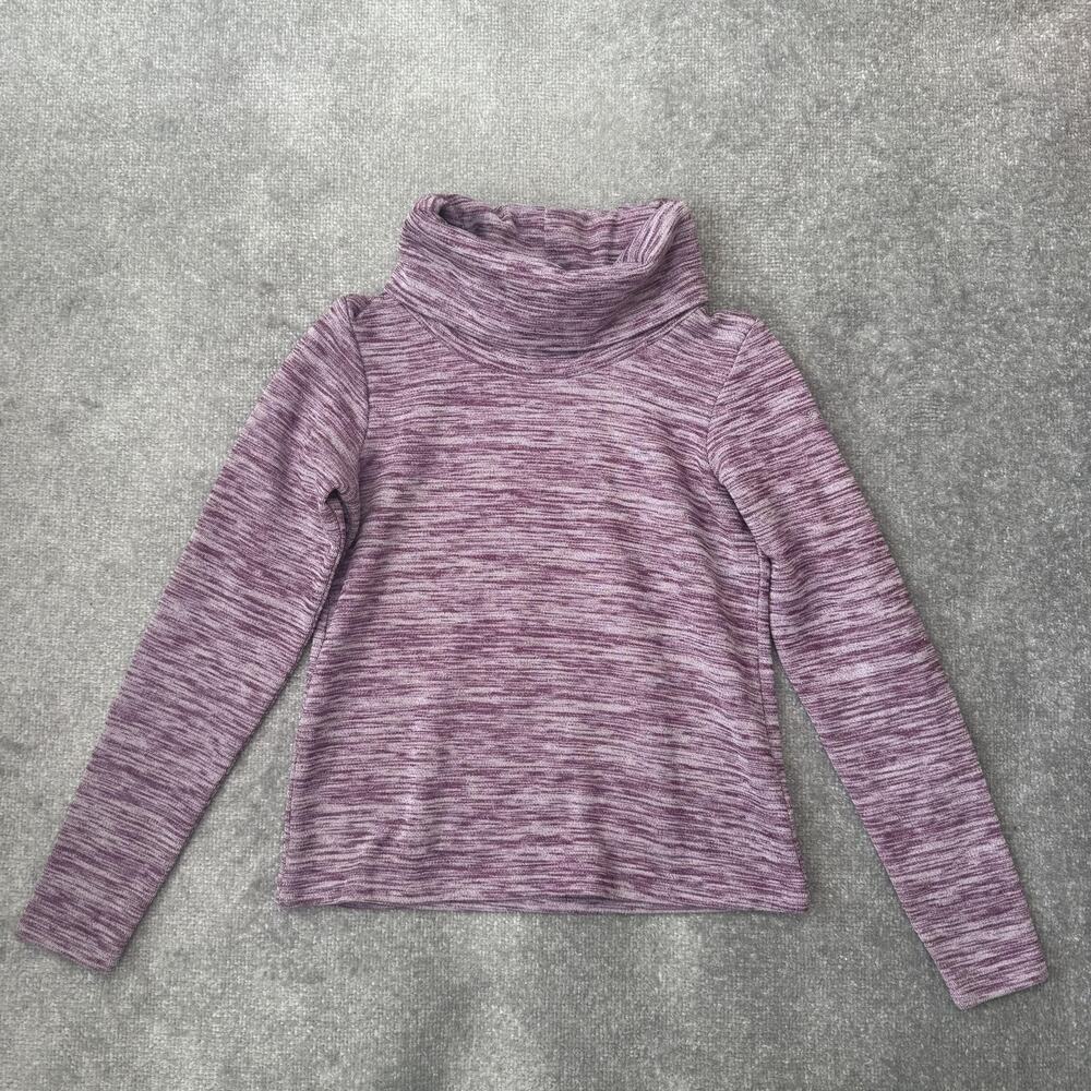Columbia Sweater Womens XS Purple Cowl Neck Long Sleeve Lightweight Pullover